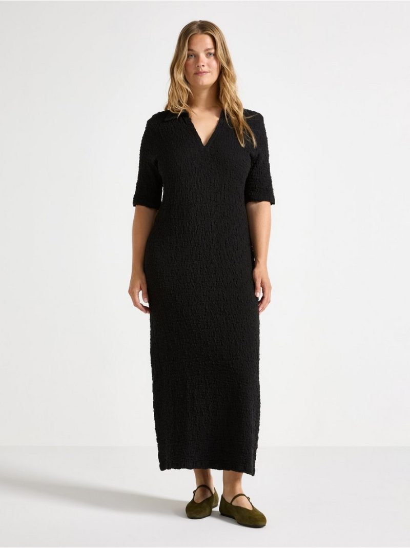 - Midi dress in jersey  with collar Midi dress in jersey  with collar - 3003756-80