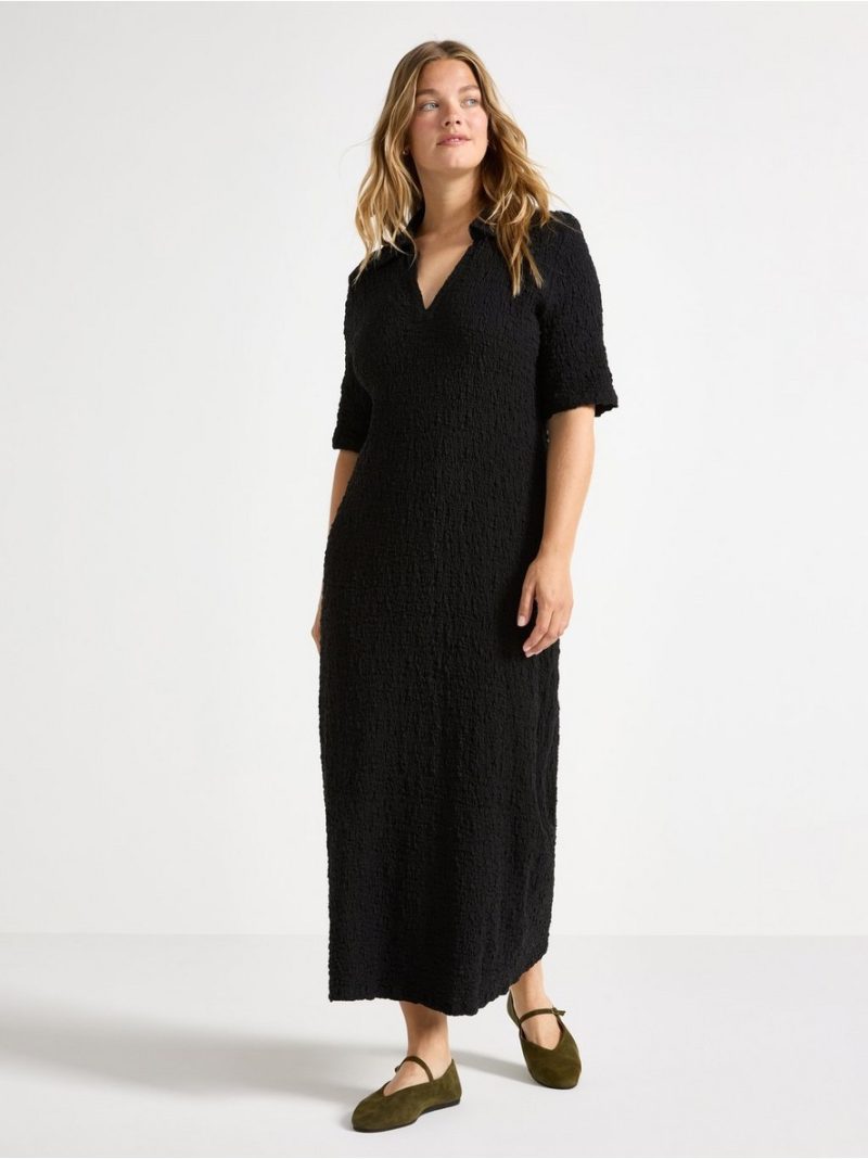Midi dress in jersey  with collar - 3003756-80