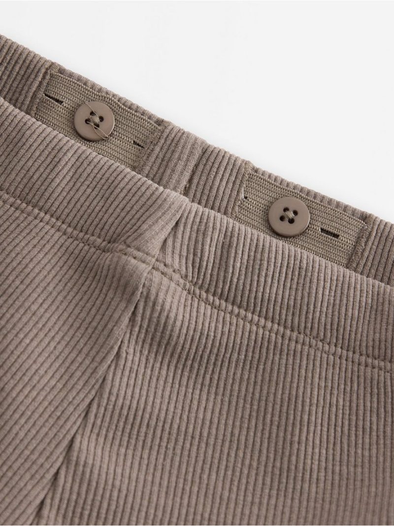 Ribbed flared leggings - 3004044-8176