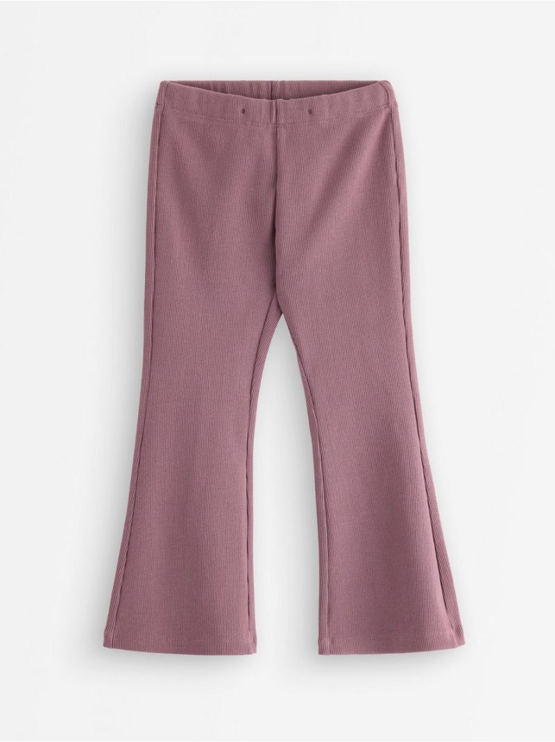 Ribbed flared leggings - 3004044-9438