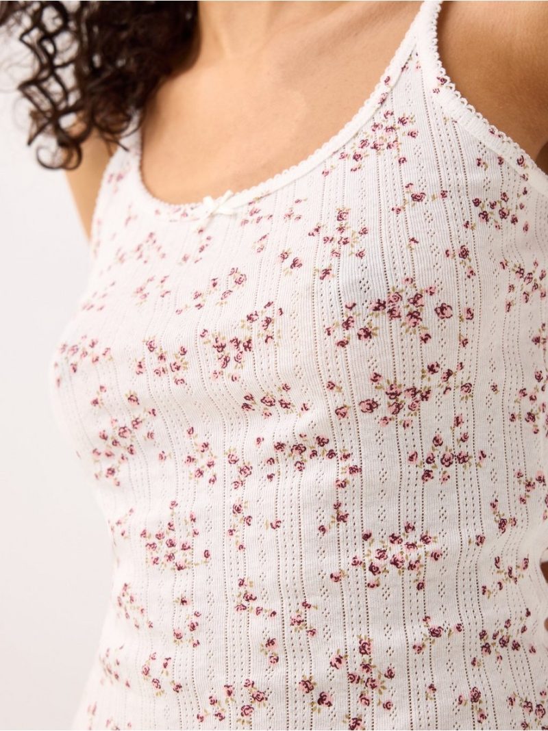 Pyjama top in pointelle - 3004226-7723