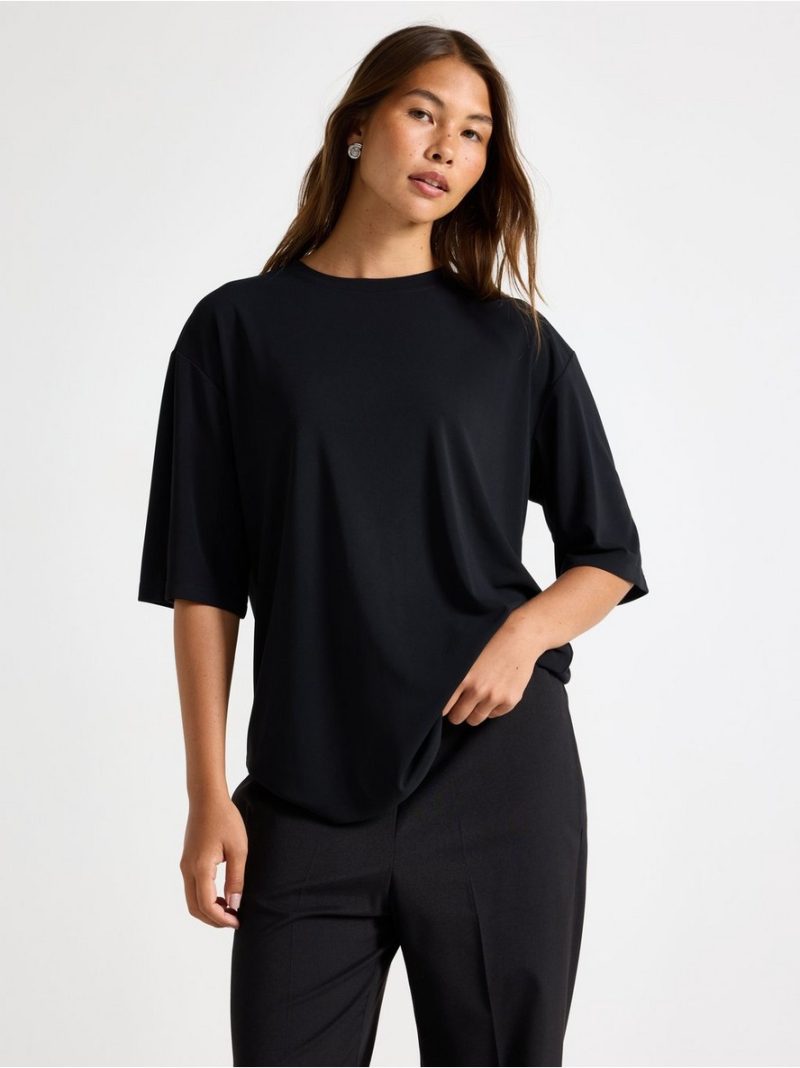Short-sleeved oversized top - 3004292-80