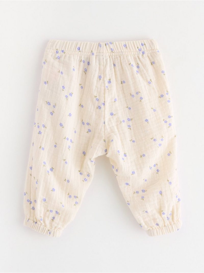 Trousers in cotton gauze - 3004387-6728