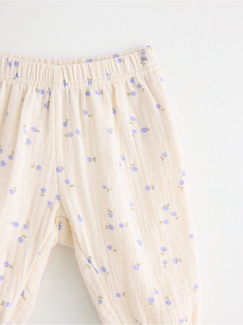 Trousers in cotton gauze - 3004387-6728