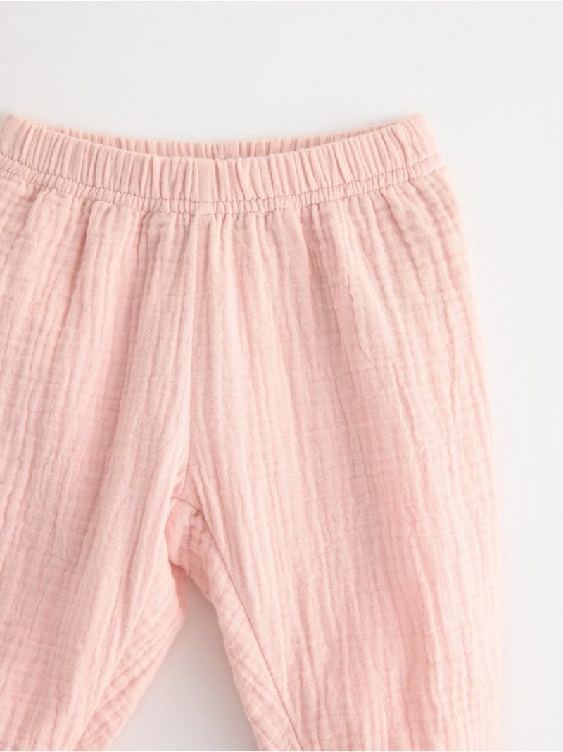 Trousers in cotton gauze - 3004387-6907