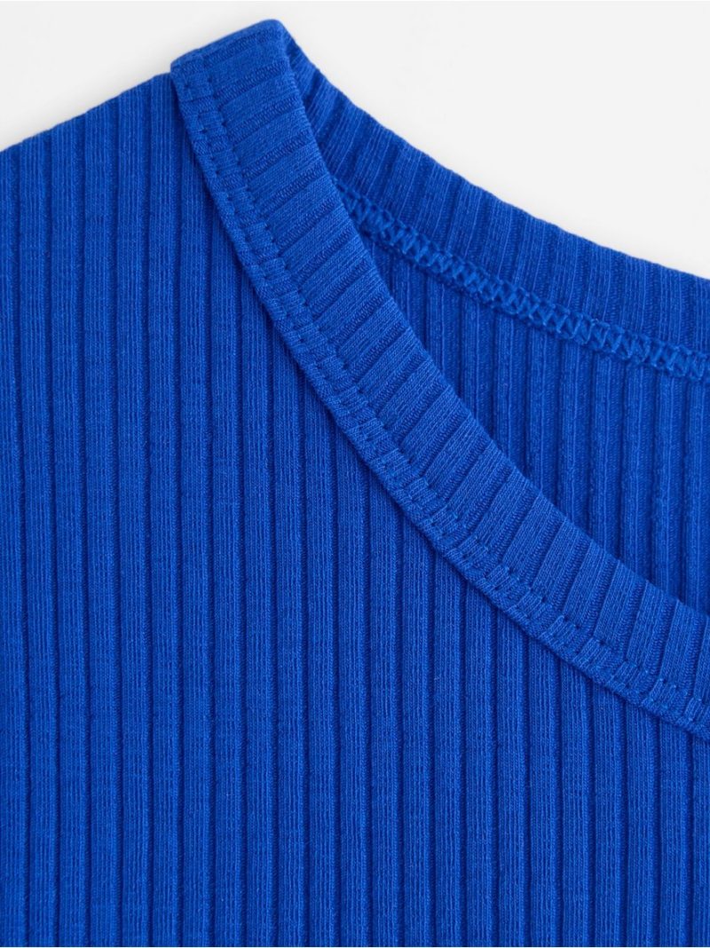 Ribbed short-sleeved top - 3004388-6838