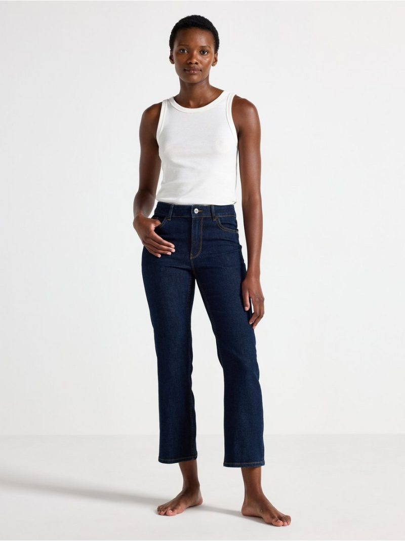 FLARE Karen cropped jeans with mid waist - 3004480-822