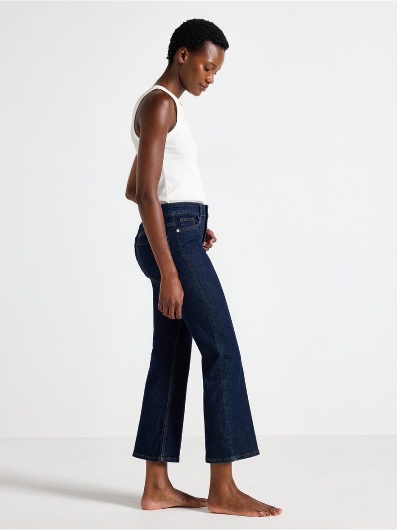 FLARE Karen cropped jeans with mid waist - 3004480-822