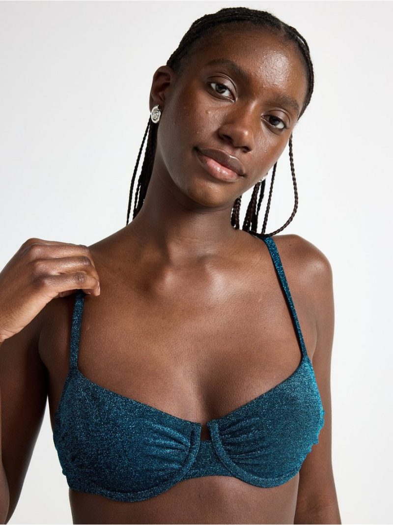 SENNA unpadded bikini bra with lurex - 3004500-8109