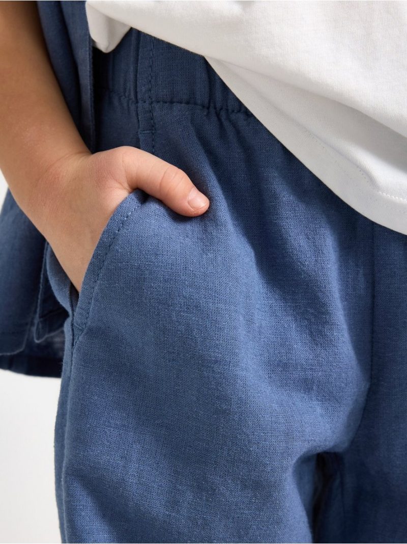 Trousers in linen blend - 3004572-9392