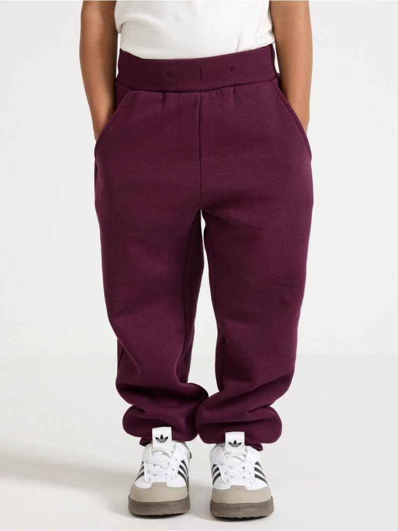 Joggers with brushed inside - 3004578-7268