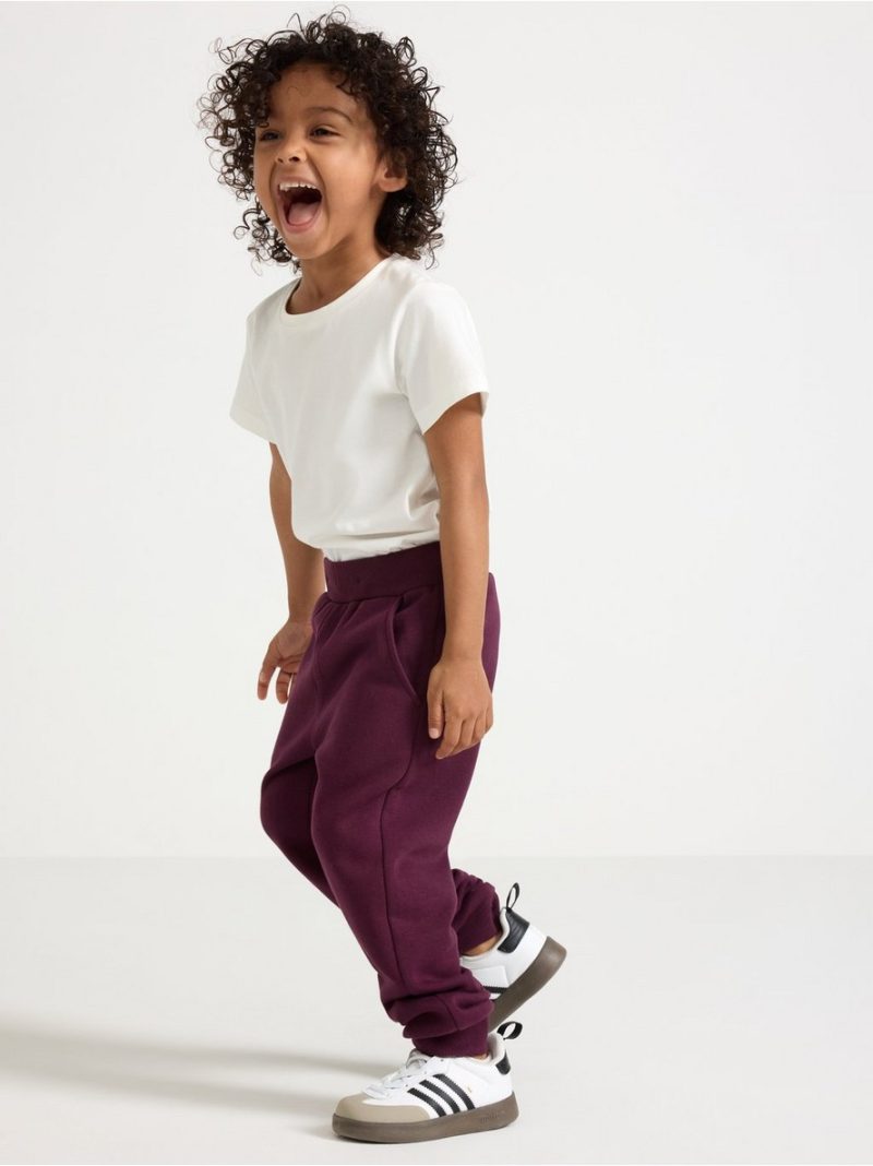 Joggers with brushed inside - 3004578-7268