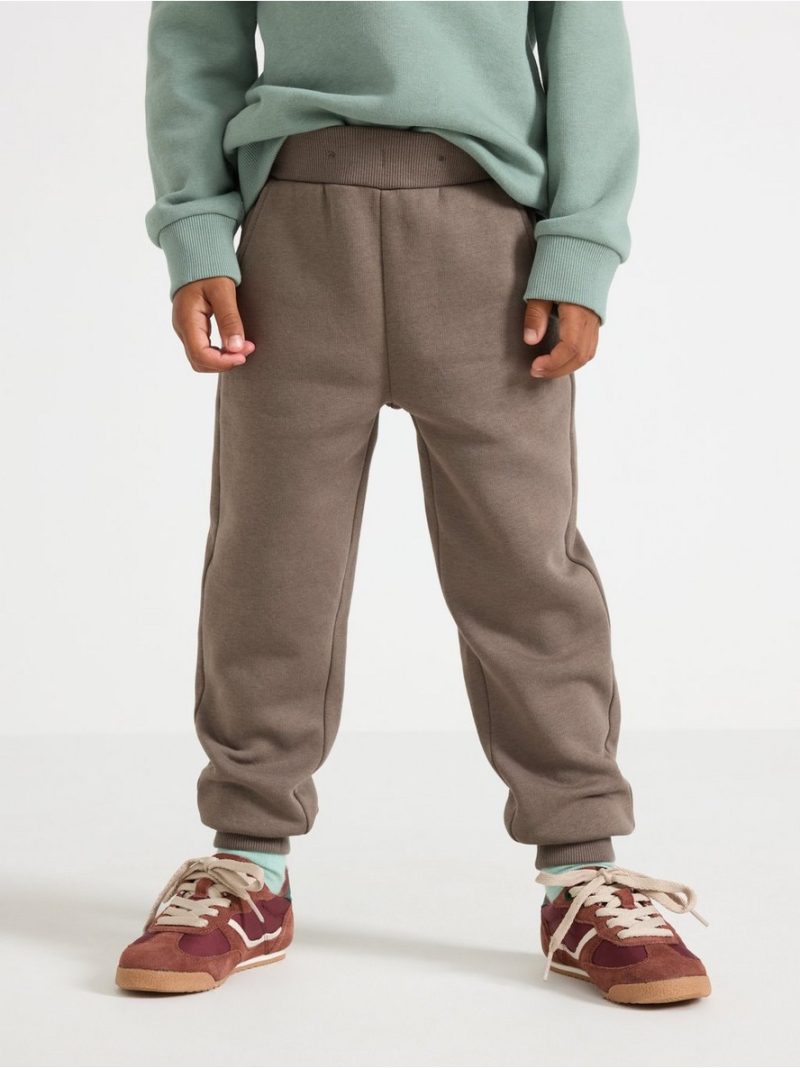 Joggers with brushed inside - 3004578-8176