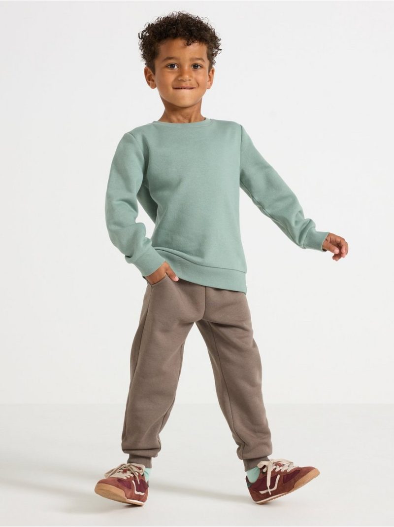 Joggers with brushed inside - 3004578-8176