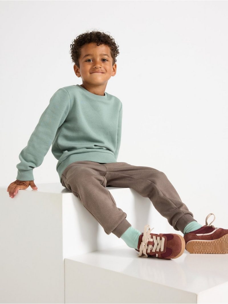 Joggers with brushed inside - 3004578-8176