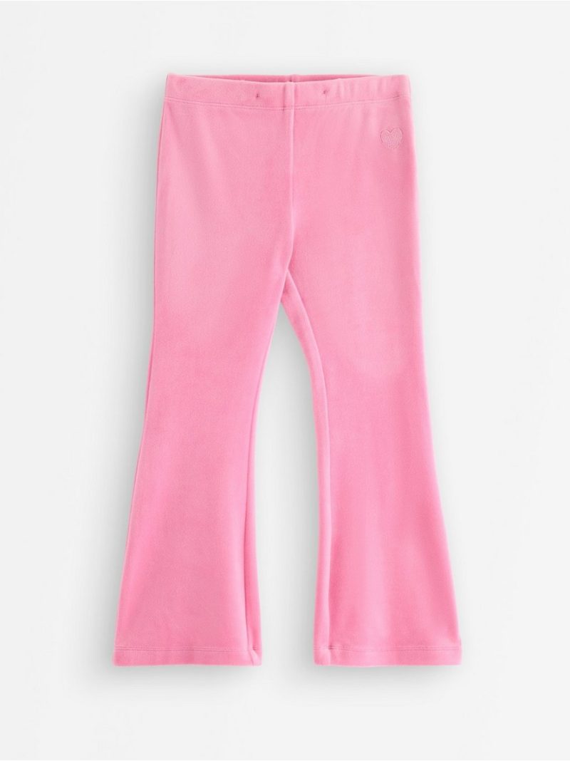 Flared leggings in velour - 3004735-3644