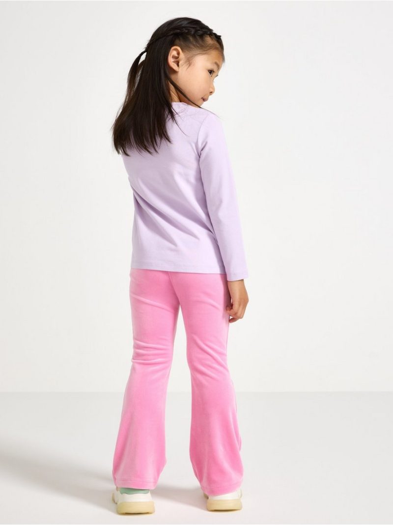 Flared leggings in velour - 3004735-3644