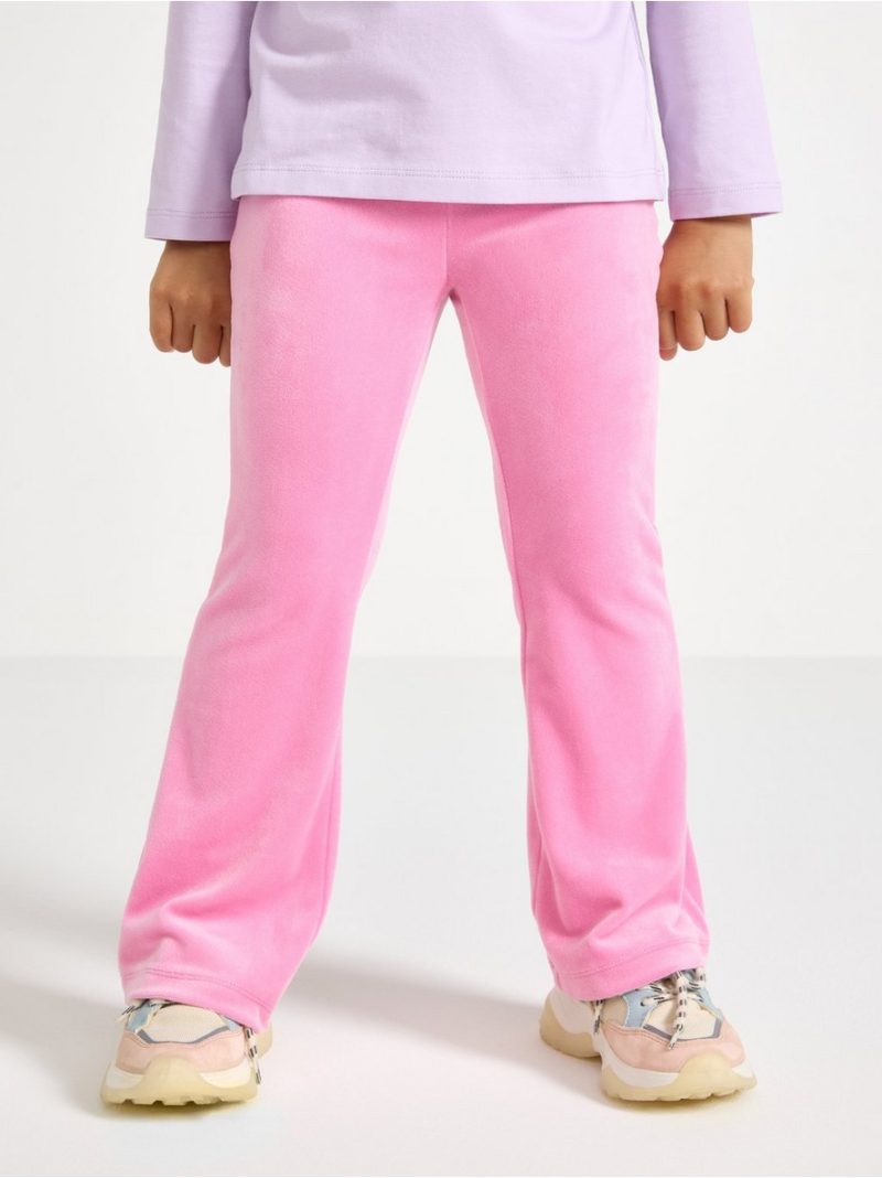 Flared leggings in velour - 3004735-3644