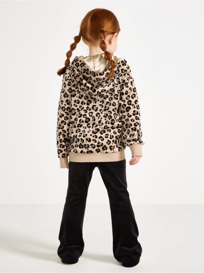 Flared leggings in velour - 3004735-80