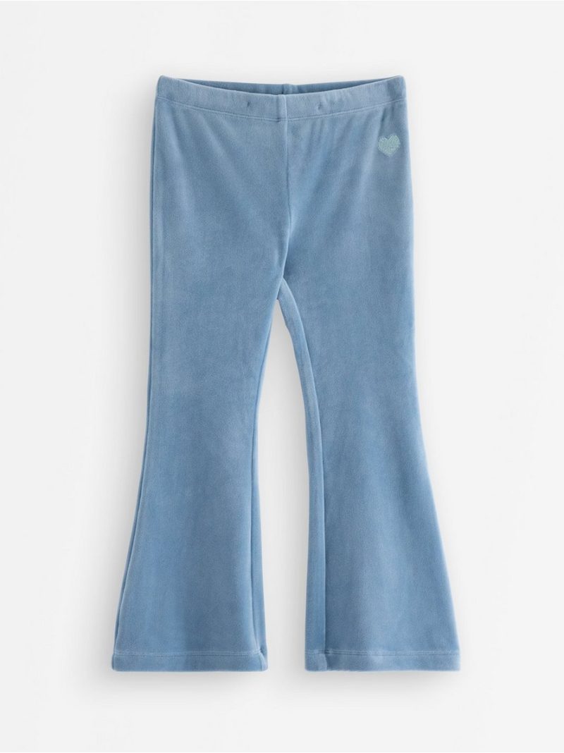 Flared leggings in velour - 3004735-8174