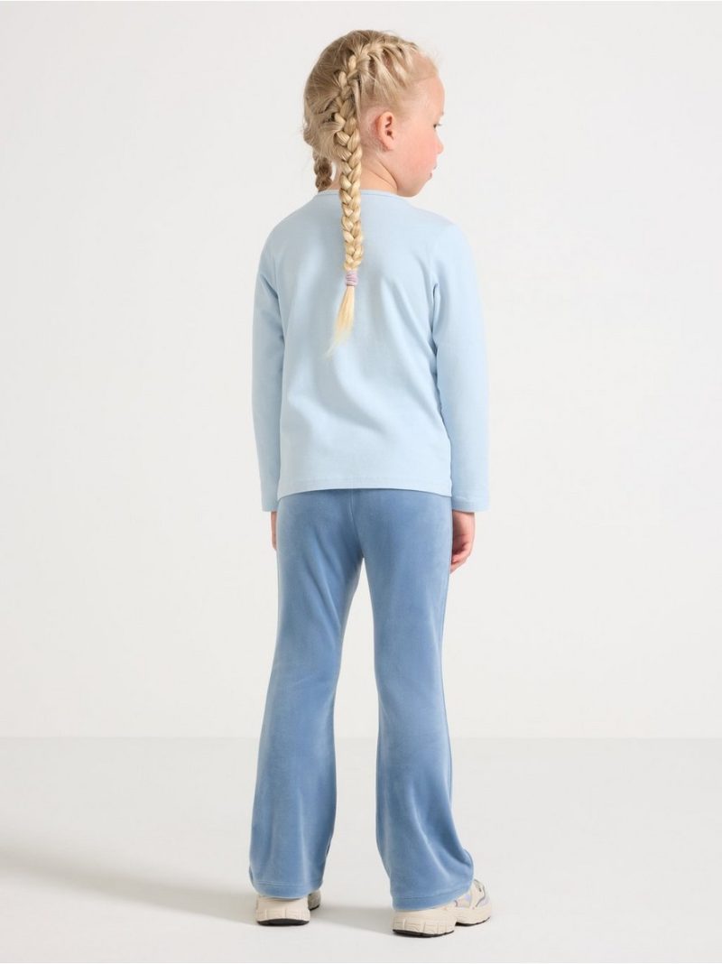 Flared leggings in velour - 3004735-8174