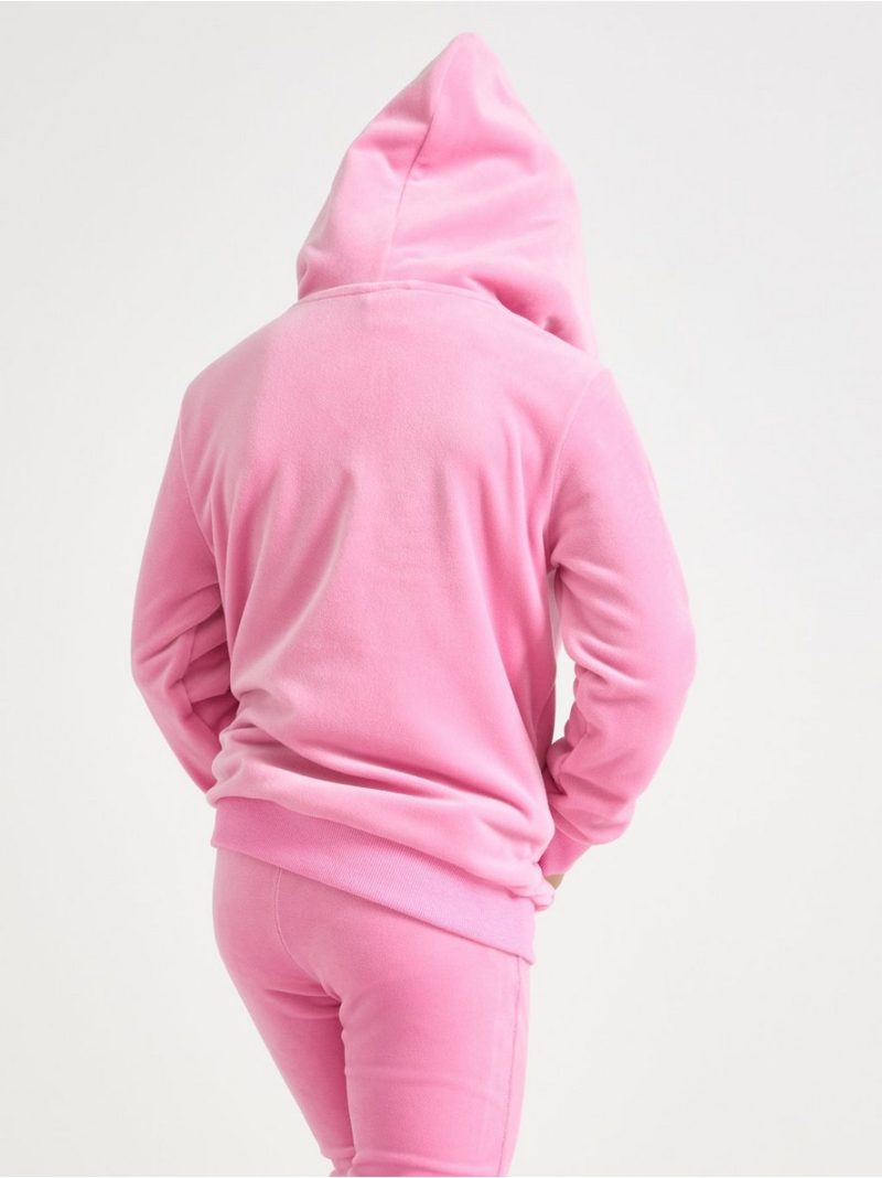 Hoodie in velour - 3004736-3644