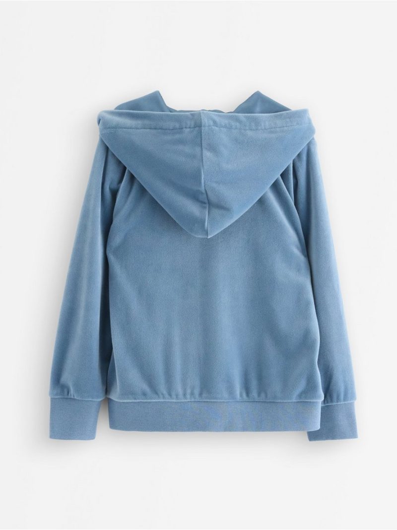 Hoodie in velour - 3004736-8174