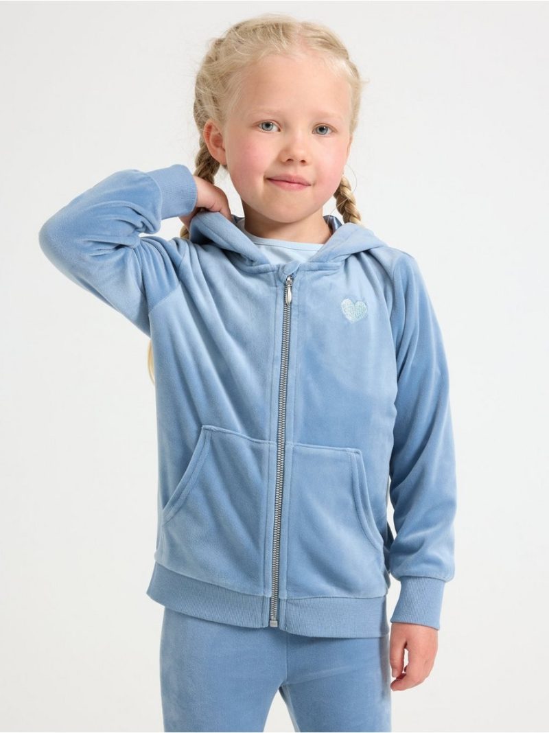 - Hoodie in velour Hoodie in velour - 3004736-8174