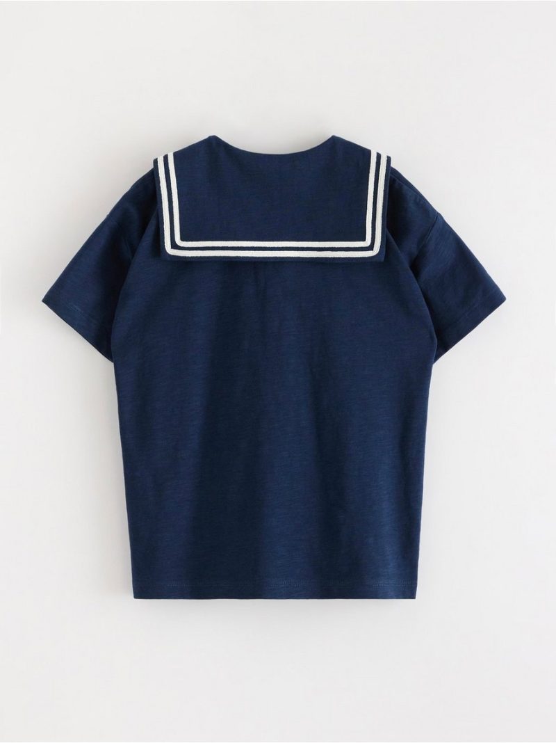 T-shirt with sailor collar - 3004807-6842