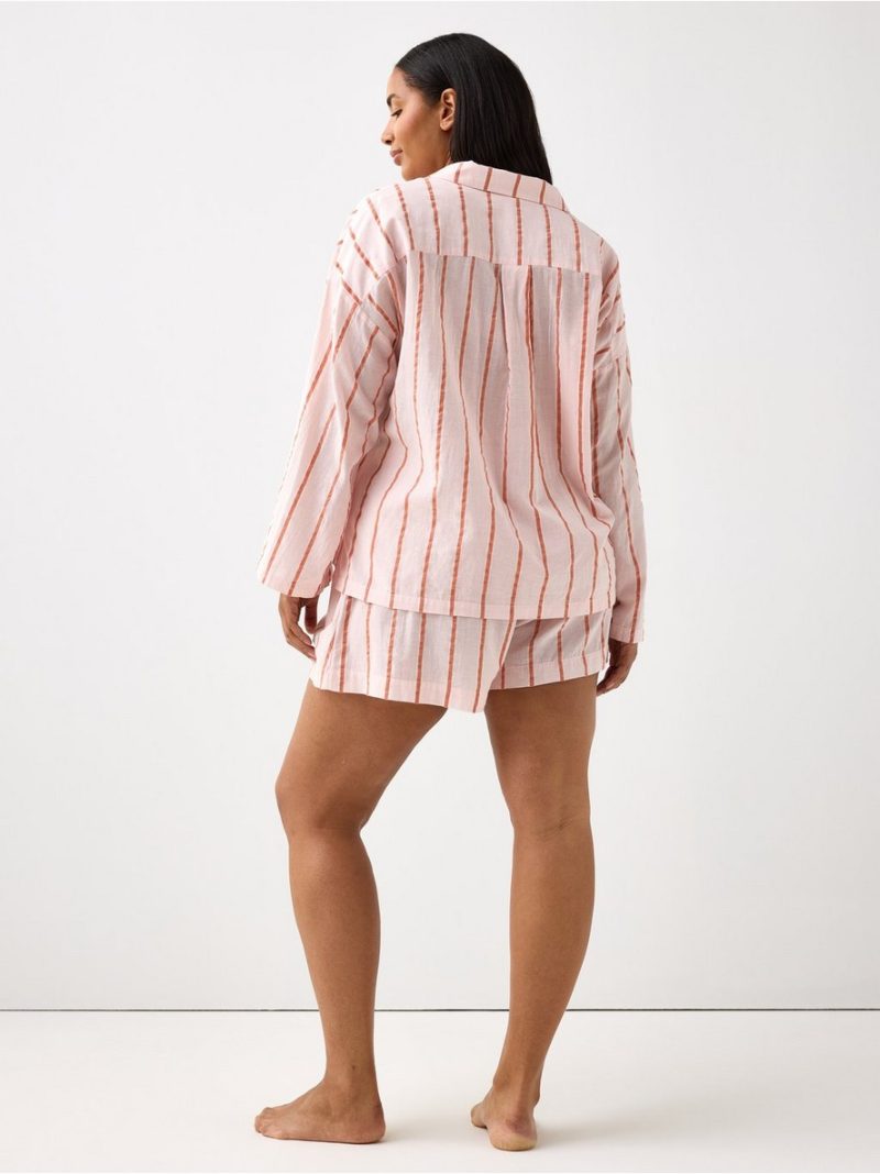 Pyjama shorts in seersucker - 3004950-7723