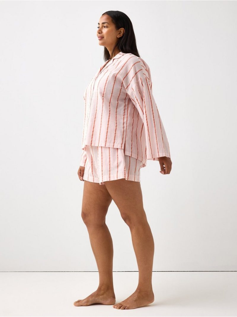 Pyjama shorts in seersucker - 3004950-7723