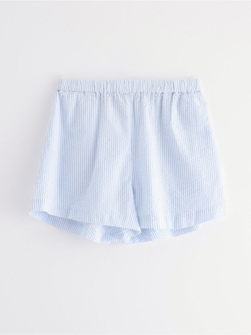 Pyjama shorts in seersucker - 3004950-7859
