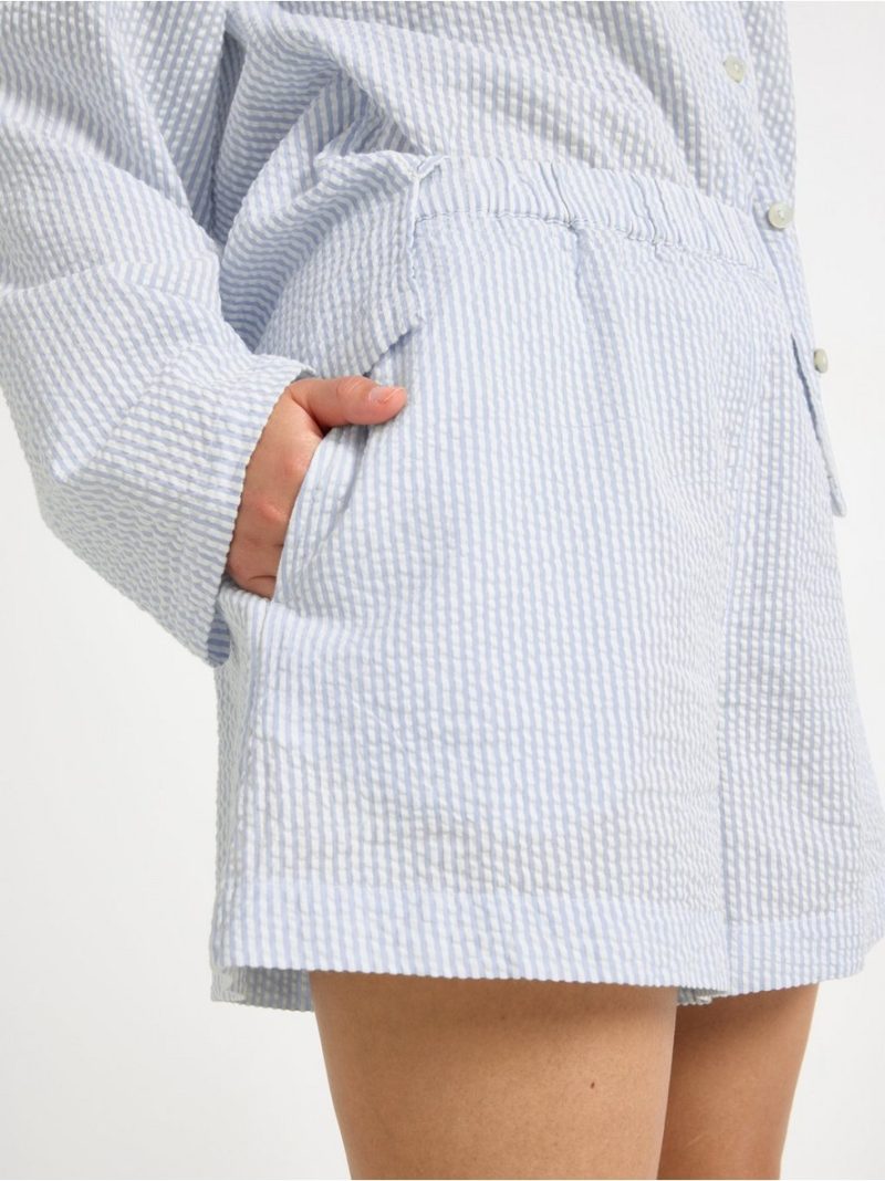 Pyjama shorts in seersucker - 3004950-7859