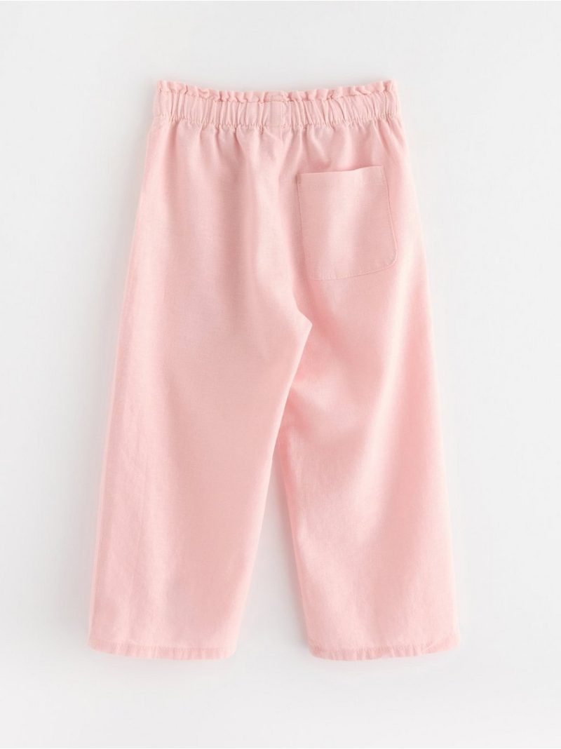 Cropped trousers in linen blend - 3005050-6907