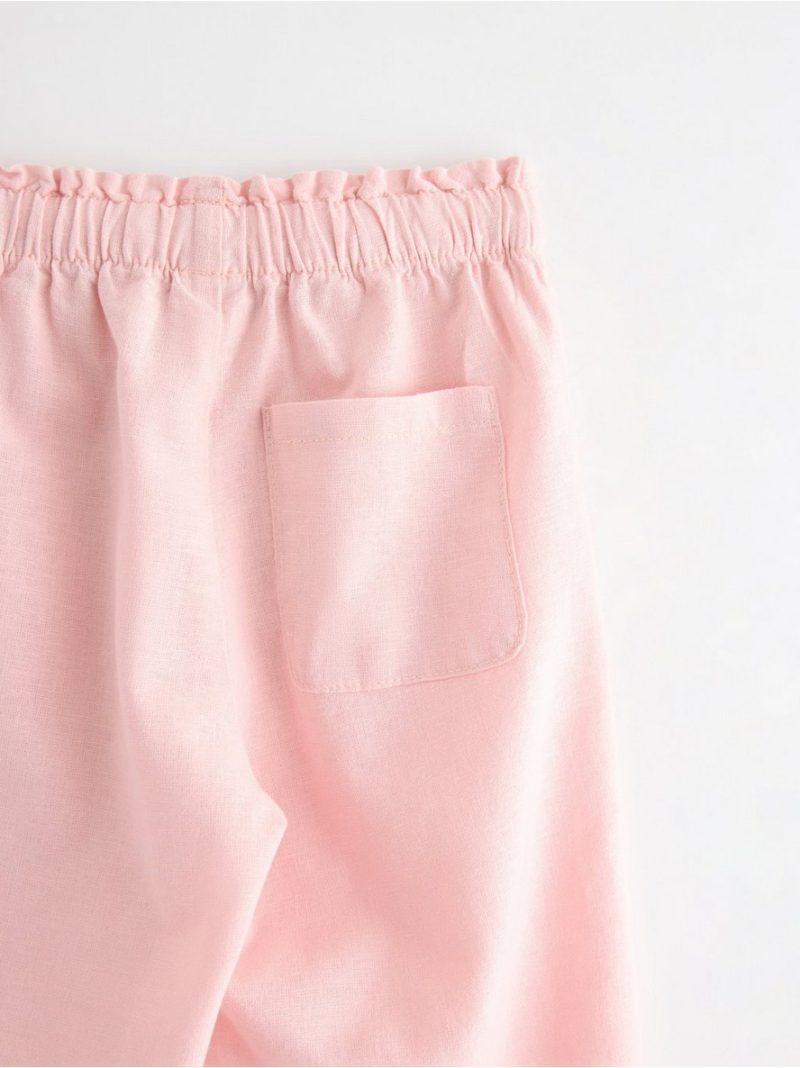 Cropped trousers in linen blend - 3005050-6907