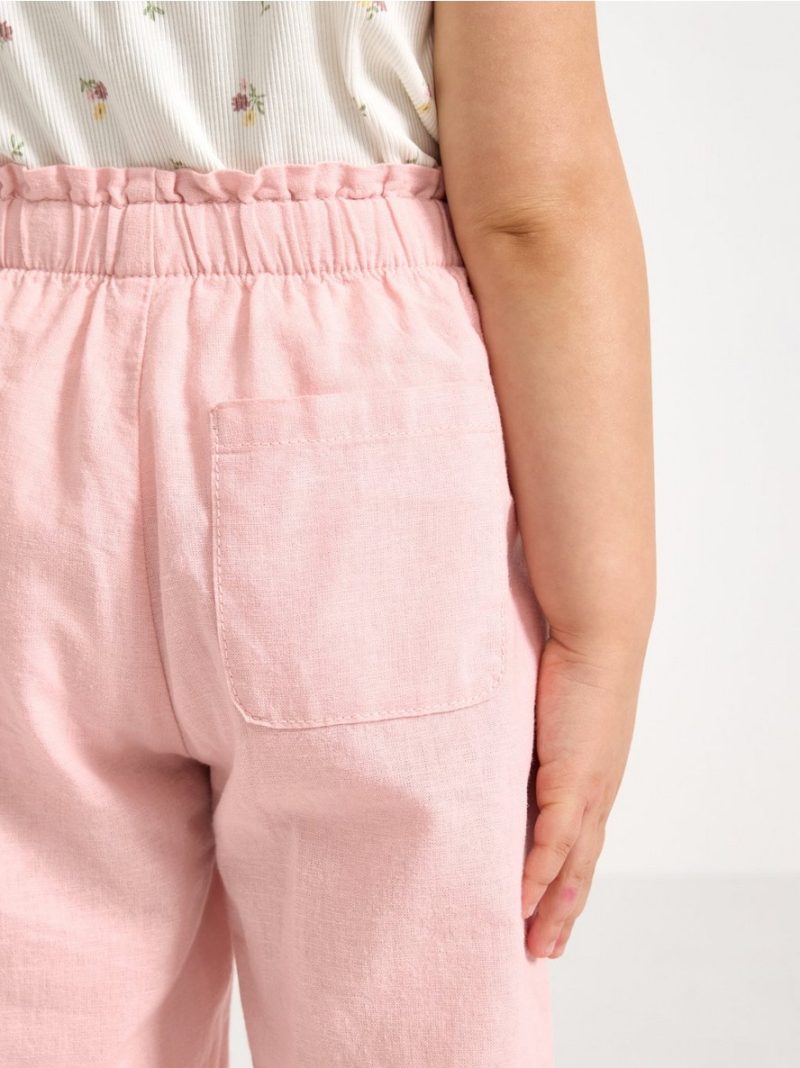 Cropped trousers in linen blend - 3005050-6907