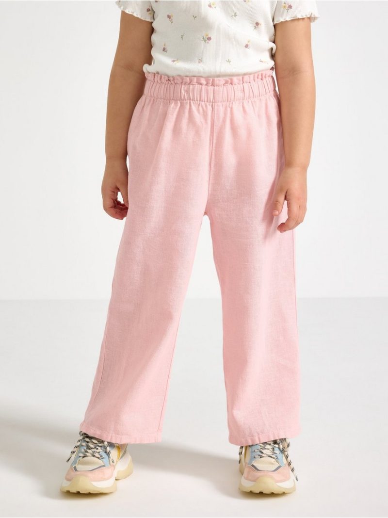 Cropped trousers in linen blend - 3005050-6907