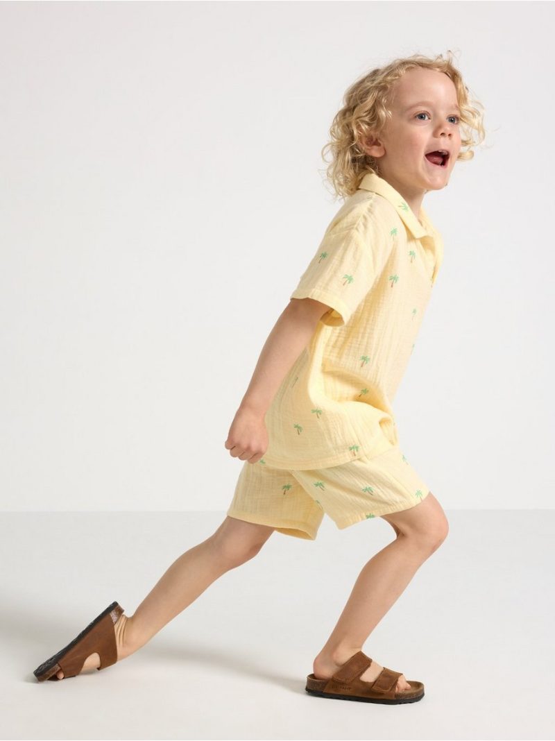 Shorts in cotton gauze - 3005091-1877