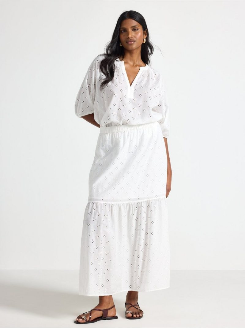 Blouse with embroidery - 3005126-7862