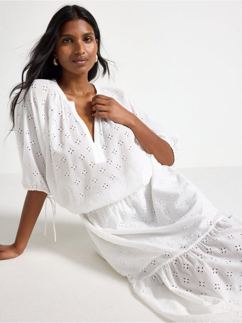 Blouse with embroidery - 3005126-7862