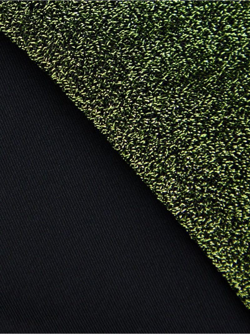 High-waisted bikini bottom with lurex - 3005253-8597