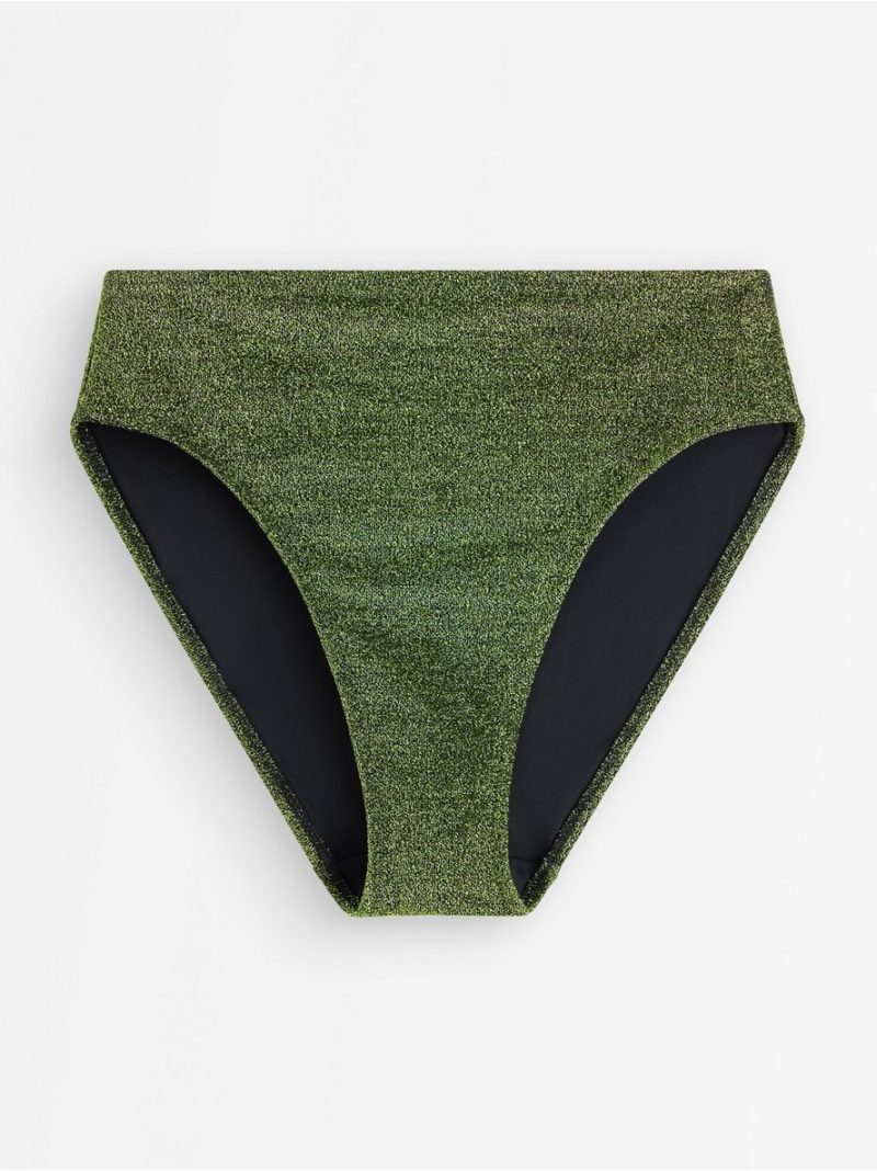 High-waisted bikini bottom with lurex - 3005253-8597