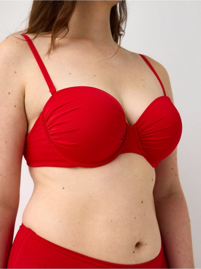 Padded balconette bikini bra with underwire - 3005261-6969