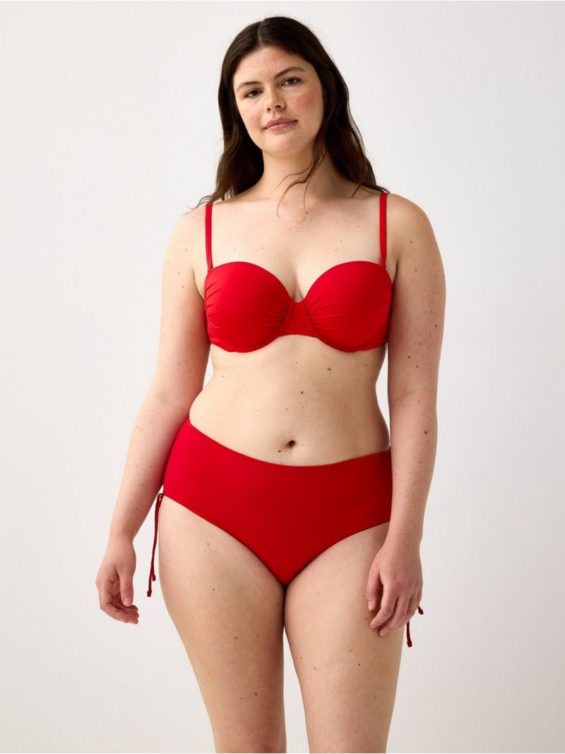 Padded balconette bikini bra with underwire - 3005261-6969