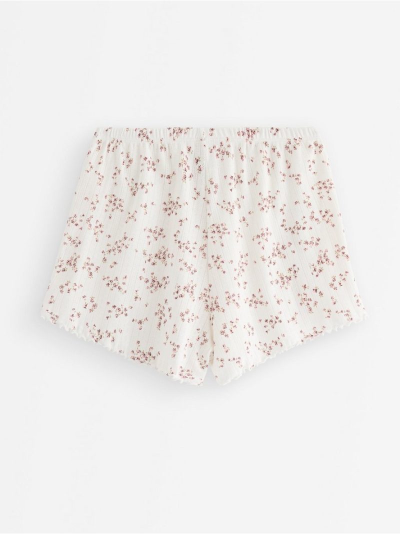 Pyjama shorts in pointelle - 3005277-7723