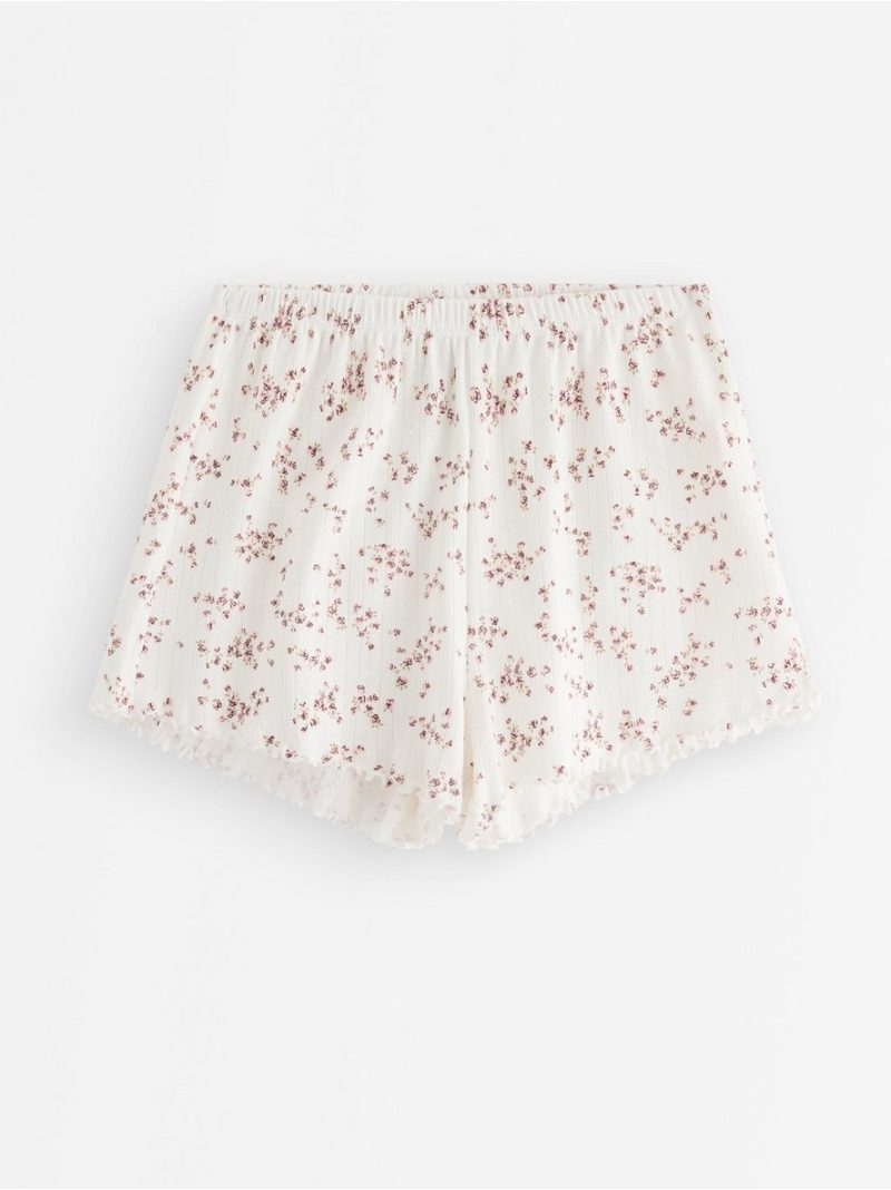 Pyjama shorts in pointelle - 3005277-7723