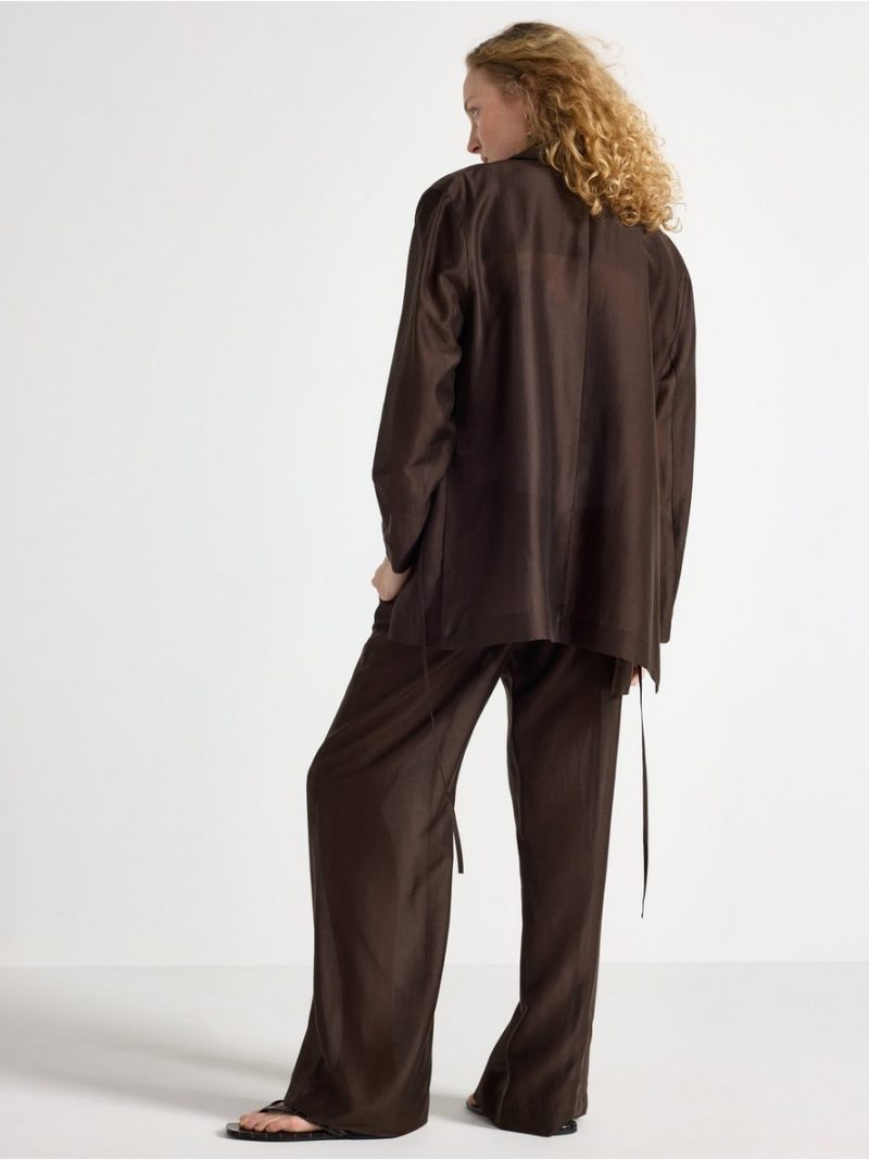 Trousers with wide legs - 3005606-6995