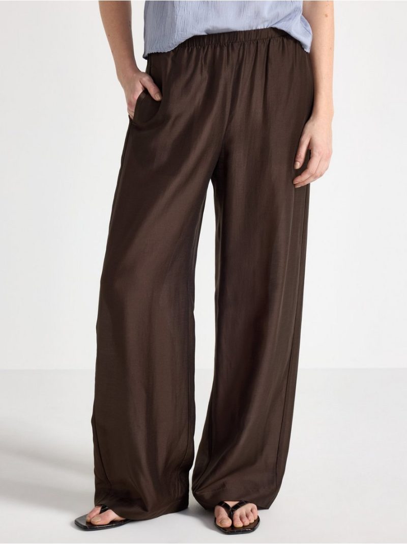 Trousers with wide legs - 3005606-6995
