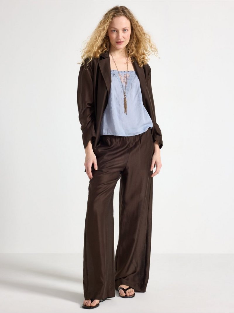 - Trousers with wide legs Trousers with wide legs - 3005606-6995