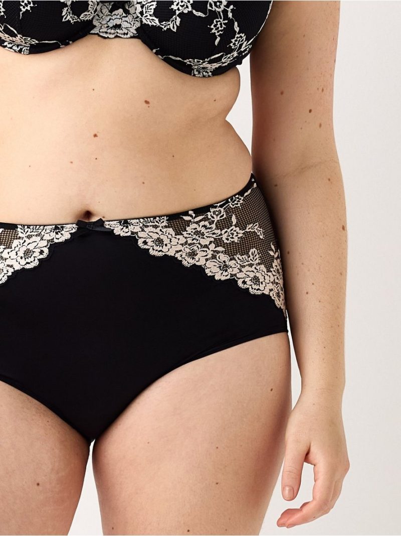 Briefs with lace - 3005627-80